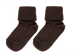 MP socks wool dark brown (2-Pack)
